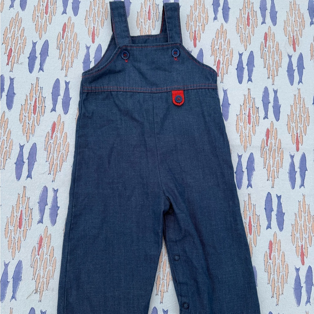 VINTAGE 80’s Toddler Denim Overalls